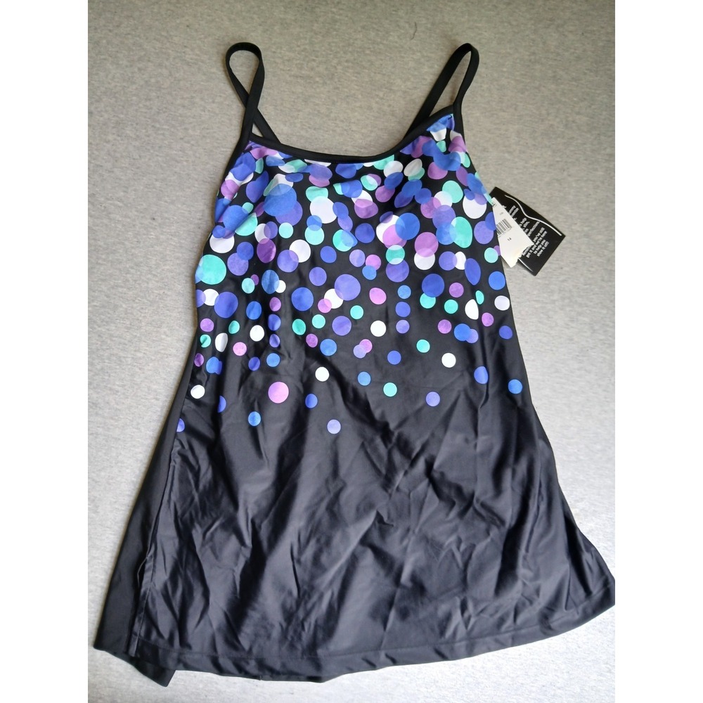 Maxine Of Hollywood Swimsuit 14 Dress One Piece Slimming Tummy Control New